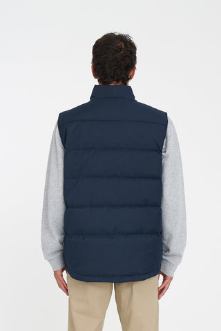 MENS CLASSIC DOWN VEST HRGBONE NAVY