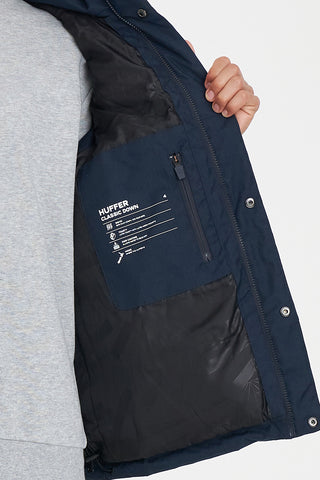 MENS CLASSIC DOWN VEST HRGBONE NAVY
