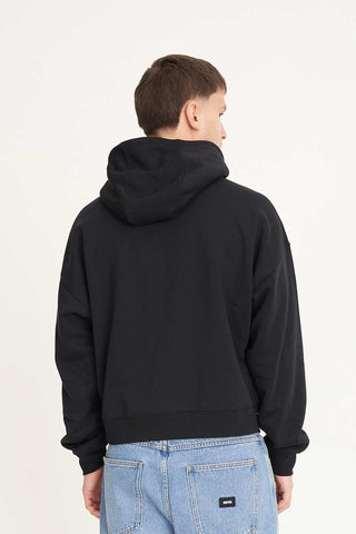 MENS SUB CROP HOOD/VERT BLACK