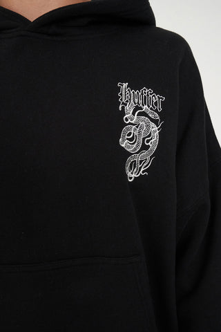 SUB CROP HOOD 350/VIPER BLACK