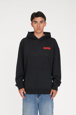 MENS WEEKEND HOOD/PUFFY BLACK/POPPY