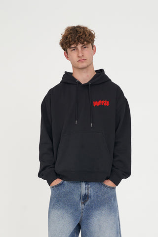 MENS WEEKEND HOOD/PUFFY BLACK/POPPY