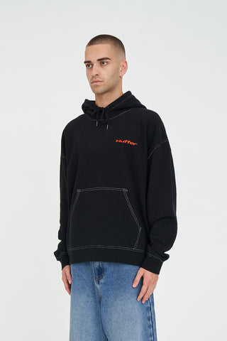 BLOCK HOOD 350/STITCHED BLACK