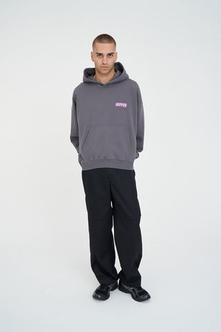 SUB CROP HOOD 350/HAZE FLINT GREY