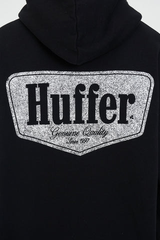 BLOCK HOOD 350/RIDGE WASHED BLACK