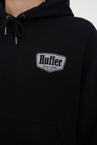 BLOCK HOOD 350/RIDGE WASHED BLACK