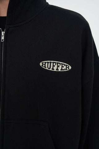 SUB CROP ZIP HOOD 350/CONTRA BASALT