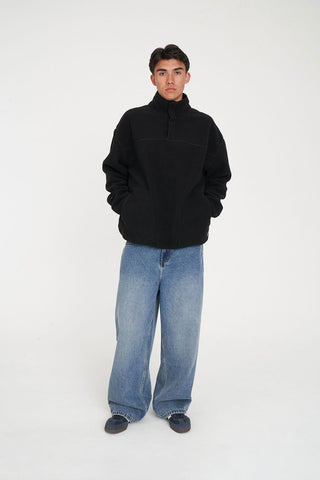 POLAR FLEECE PULLOVER BLACK