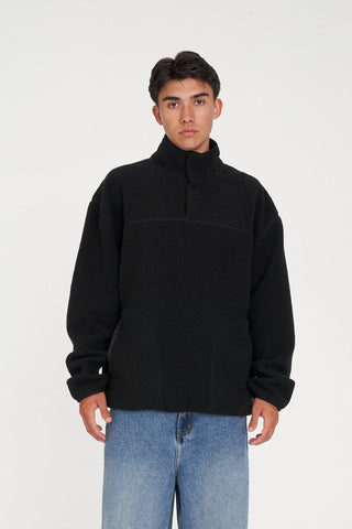 POLAR FLEECE PULLOVER BLACK