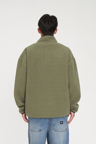 POLAR FLEECE PULLOVER KHAKI/BLACK