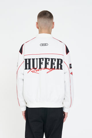 MOTO JACKET/AUDI WHITE/BLACK