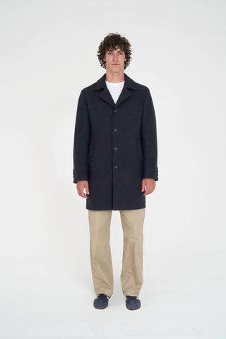 WOOL COAT CHARCOAL MARLE