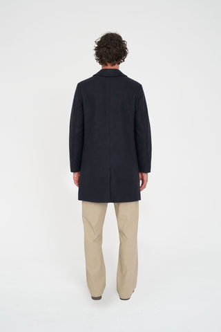 WOOL COAT CHARCOAL MARLE