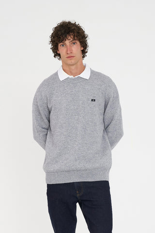 CLASSIC KNIT CREW/ 3BALL GREY MARLE