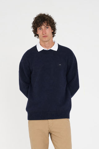 CLASSIC KNIT CREW/ 3BALL NAVY
