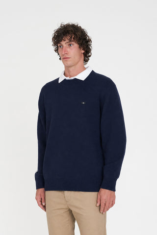 CLASSIC KNIT CREW/ 3BALL NAVY
