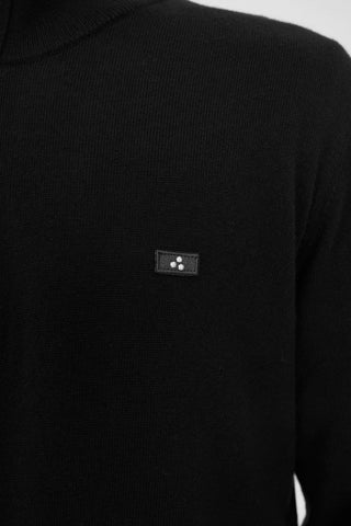 MERINO ¼ ZIP JERSEY/ 3BALL BLACK