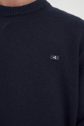 CLASSIC KNIT CREW/ 3BALL NAVY