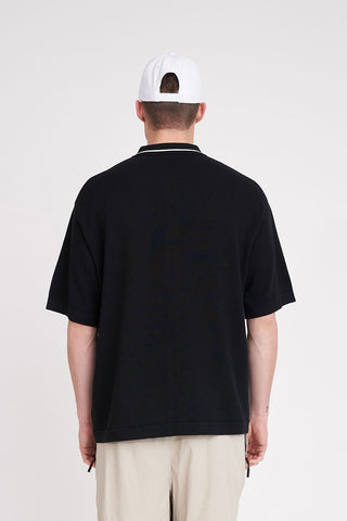 MENS BIRDIE KNIT SHIRT BLACK