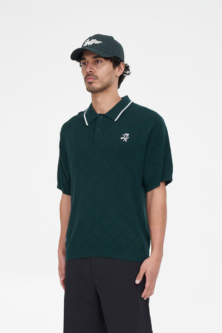 TRUE KNIT POLO GOLF GREEN