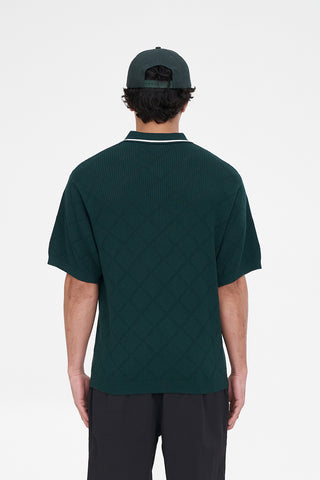 TRUE KNIT POLO GOLF GREEN
