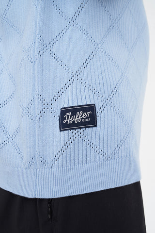 TRUE KNIT POLO ICE BLUE