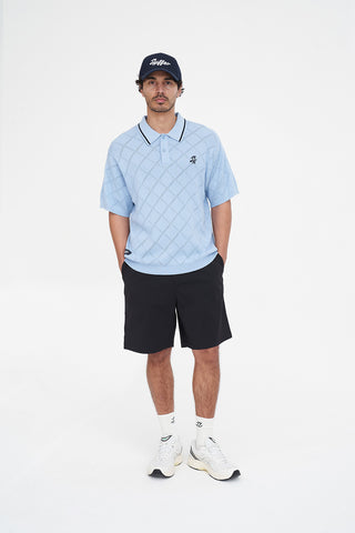 TRUE KNIT POLO ICE BLUE
