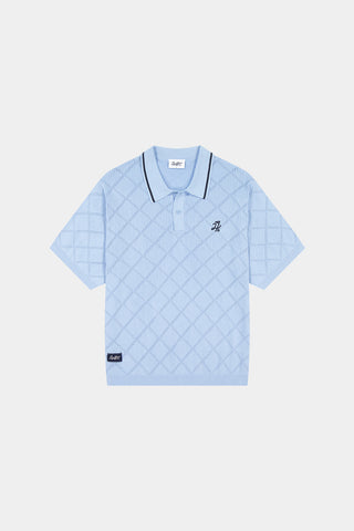 TRUE KNIT POLO ICE BLUE