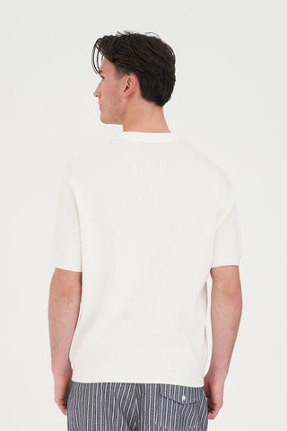 CLASSIC KNIT POLO CHALK