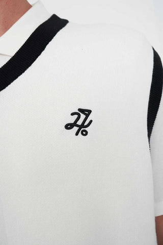 BUNKER KNIT VEST CHALK/BLACK