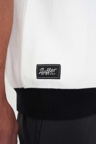 BUNKER KNIT VEST CHALK/BLACK