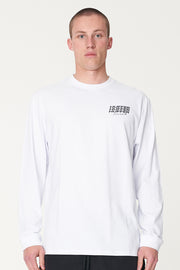 MENS LS SUP TEE/UNSTACKED WHITE