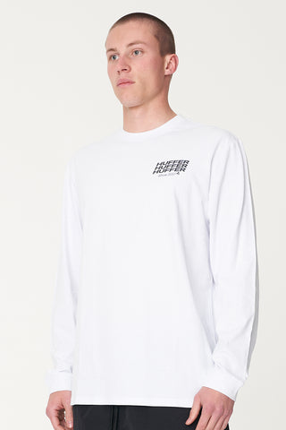 MENS LS SUP TEE/UNSTACKED WHITE