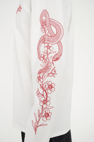 LS BLOCK TEE 220/COILED CHALK