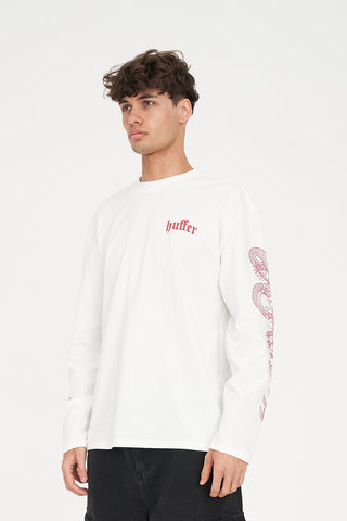 LS BLOCK TEE 220/COILED CHALK