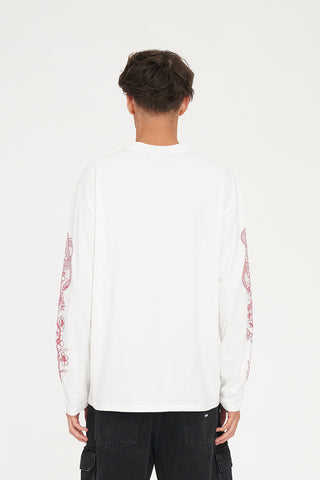 LS BLOCK TEE 220/COILED CHALK