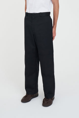 DOUBLE KNEE WIDE UNION PANT BLACK