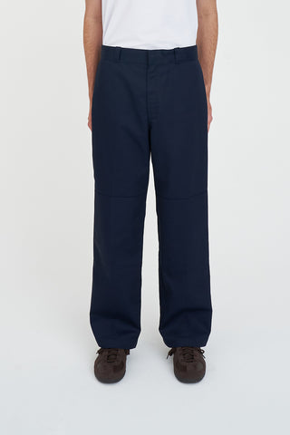 DOUBLE KNEE WIDE UNION PANT NAVY