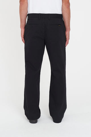 WIDE FIT CHINO PANT BLACK