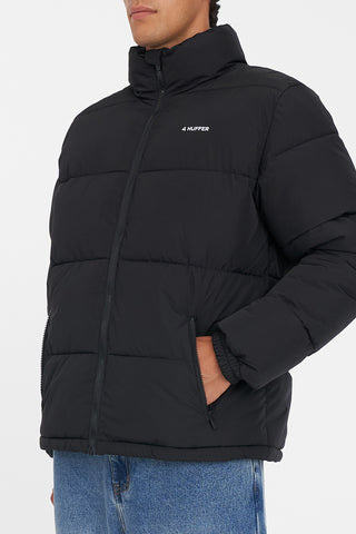 MENS HFR TRACK PUFFER JACKET BLACK