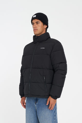 MENS HFR TRACK PUFFER JACKET BLACK