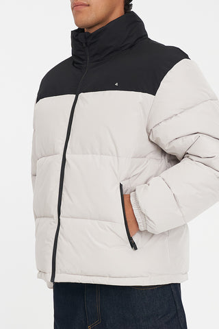 MENS DUO PUFFER JKT MOONROCK/BLACK