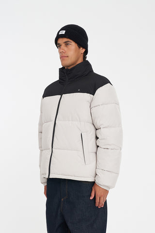 MENS DUO PUFFER JKT MOONROCK/BLACK
