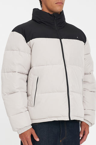 MENS DUO PUFFER JKT MOONROCK/BLACK