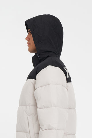 MENS DUO PUFFER JKT MOONROCK/BLACK