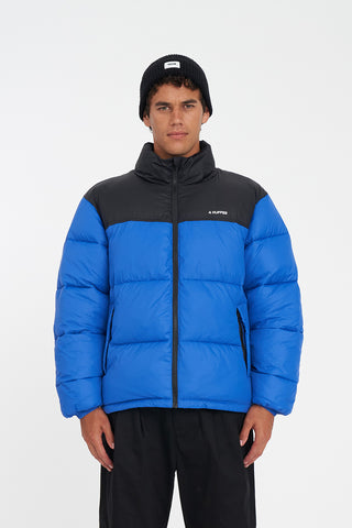MENS RIDER PUFFER JKT COBALT/BLACK