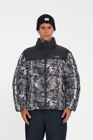 MENS RIDER PUFFER JACKET WOODHILL/BLK