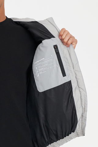 MENS STREET PUFFER JACKET CEMENT