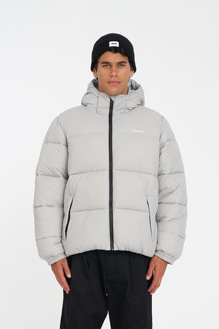 MENS STREET PUFFER JACKET CEMENT