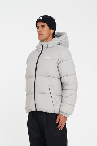 MENS STREET PUFFER JACKET CEMENT